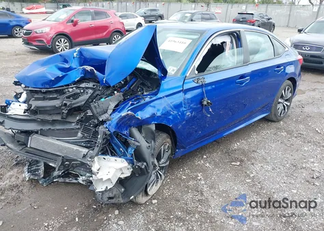 2023 Honda Civic Ex /Ex W/O Bsi из США, поврежденный, VIN 2HGFE1F72PH302001